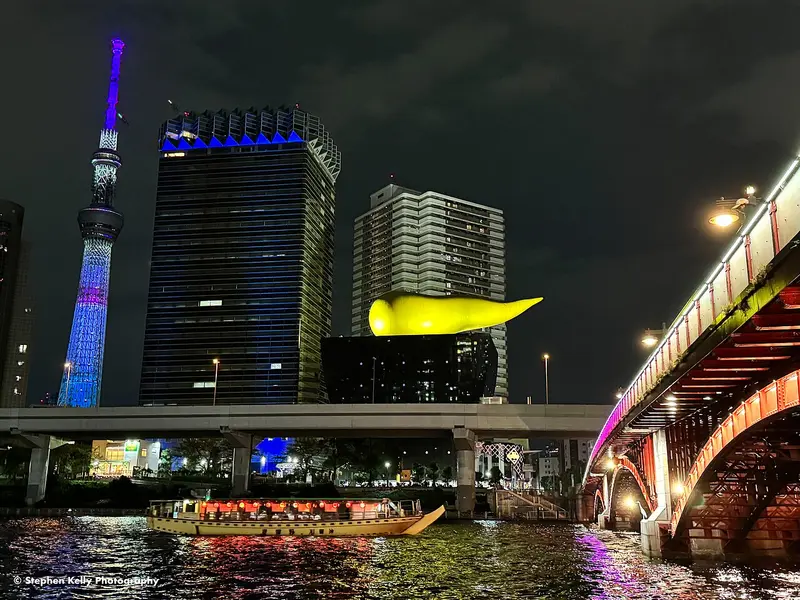 Tàu du ngoạn trên sông Sumida (tháng 10/2023)