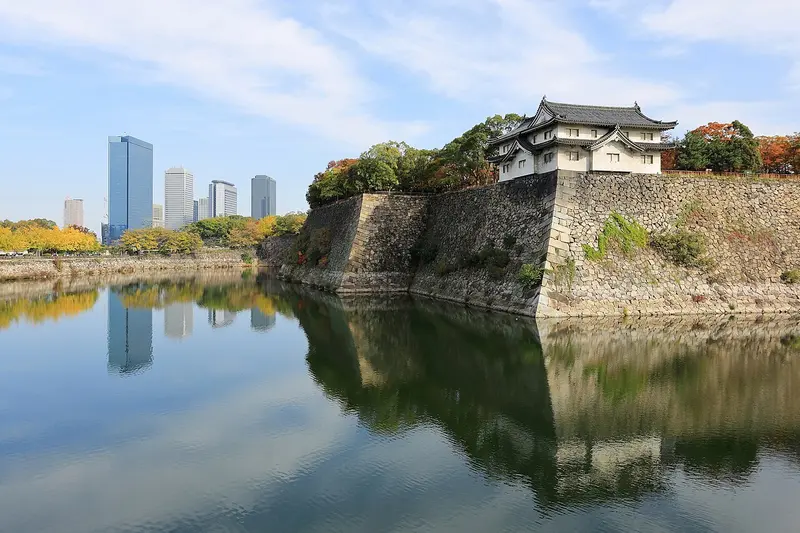 Hào ngoài lâu đài Osaka (11/2016)